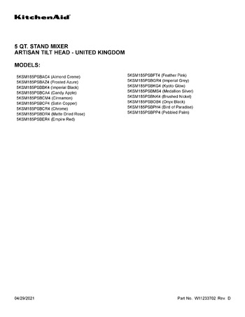 Diagram for 5KSM185PSBKG4