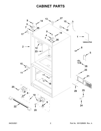 Diagram for WRF535SWHB04