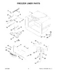 Diagram for 04 - Freezer Liner Parts