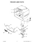 Diagram for 04 - Freezer Liner Parts