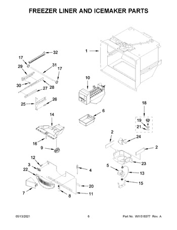 Diagram for KRFF302EWH04