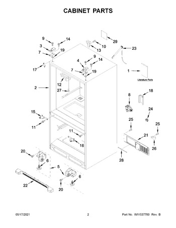 Diagram for WRF535SMHW04