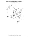 Diagram for 02 - Control Panel And Latch Parts