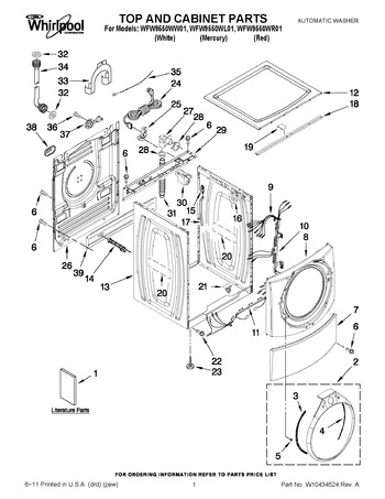 Diagram for WFW9550WW01