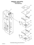 Diagram for 04 - Freezer Liner Parts