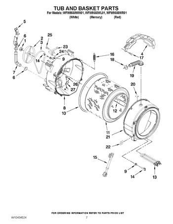 Diagram for WFW9550WW01