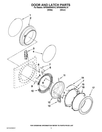 Diagram for WFW9550WL10