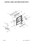 Diagram for 03 - Control Panel And Inner Door Parts