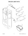 Diagram for 05 - Freezer Liner Parts