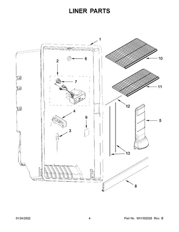 Diagram for WZF57R16FW06