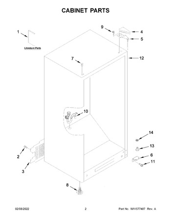 Diagram for WZF57R16FW08