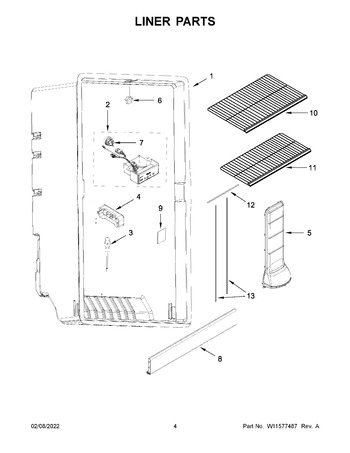 Diagram for WZF57R16FW08