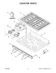 Diagram for 02 - Cooktop Parts