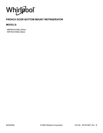 Diagram for WRF954CIHB02