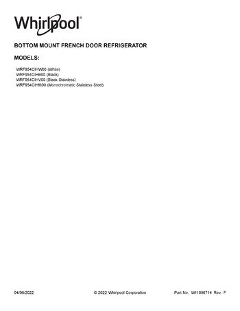 Diagram for WRF954CIHM00