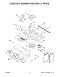 Diagram for 03 - Cooktop, Burner And Grate Parts