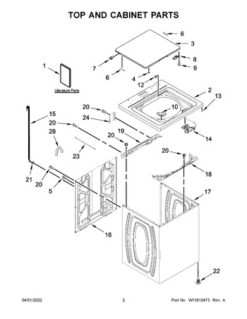 Diagram for 2DWTW4845EW2