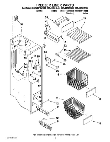 Diagram for KSRJ25FXWH04