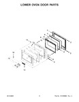 Diagram for 04 - Lower Oven Door Parts