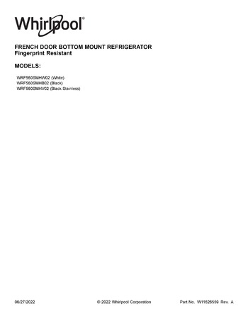 Diagram for WRF560SMHB02