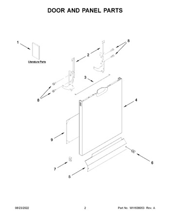 W11086533 : Whirlpool W11086533 Dishwasher Insulation Shield