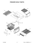 Diagram for 07 - Freezer Shelf Parts