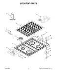 Diagram for 02 - Cooktop Parts