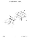 Diagram for 08 - 30" Oven Door Parts