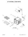 Diagram for 10 - 30" Internal Oven Parts