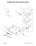 Diagram for 02 - Burner Box And Griddle Parts