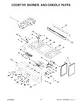 Diagram for 03 - Cooktop, Burner, And Griddle Parts