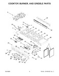 Diagram for 03 - Cooktop, Burner, And Griddle Parts