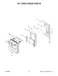 Diagram for 09 - 18" Oven Door Parts