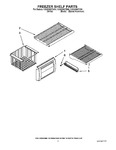 Diagram for 03 - Freezer Shelf Parts