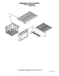 Diagram for 03 - Freezer Shelf Parts