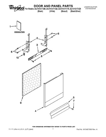 Diagram for DU1010XTXB5