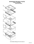 Diagram for 03 - Refrigerator Shelf Parts