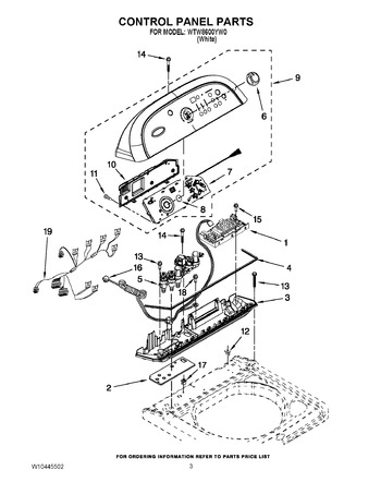 Diagram for WTW8600YW0