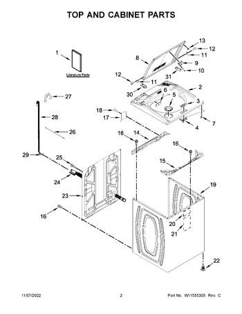 Diagram for WTW5010LW0