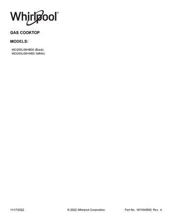 Diagram for WCG55US6HW05