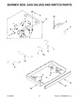 Diagram for 03 - Burner Box, Gas Valves And Switch Parts