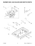 Diagram for 03 - Burner Box, Gas Valves And Switch Parts