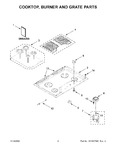 Diagram for 02 - Cooktop, Burner And Grate Parts