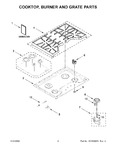 Diagram for 02 - Cooktop, Burner And Grate Parts