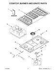 Diagram for 02 - Cooktop, Burner And Grate Parts