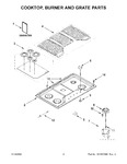 Diagram for 02 - Cooktop, Burner And Grate Parts