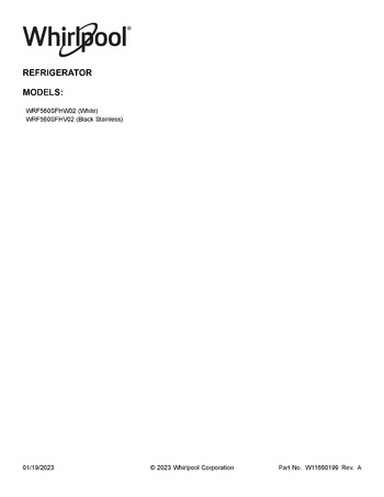 Diagram for WRF560SFHW02