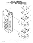 Diagram for 04 - Freezer Liner Parts