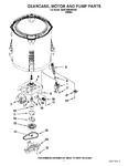 Diagram for 04 - Gearcase, Motor And Pump Parts