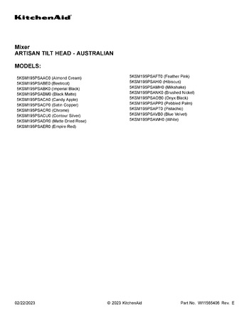 Diagram for 5KSM195PSACU0